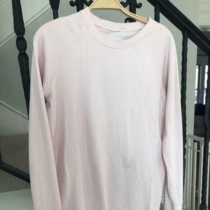 Lululemon Less Rest Cardigan 10 pale pink